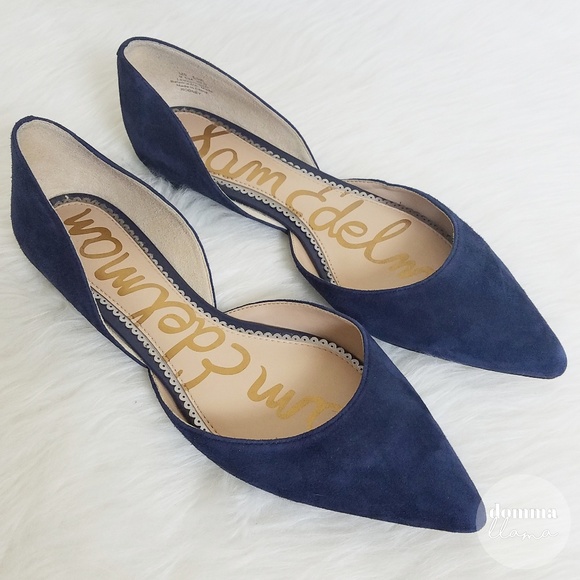 sam edelman navy blue flats